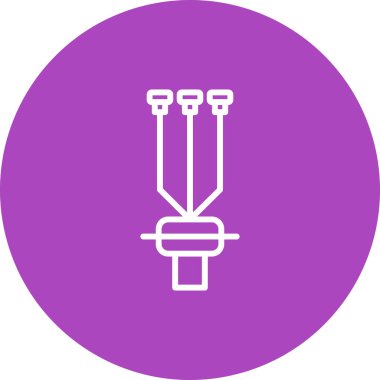 Kablo Sonlandırma Kit simgesi, vektör illüstrasyonu