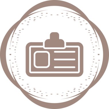 Kartvizit. Web simgesi vektör illüstrasyonu  