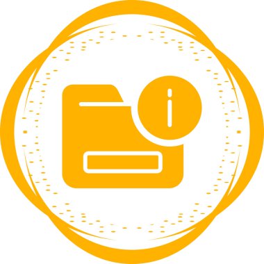 Bir dizin simgesinin vektör illüstrasyonu