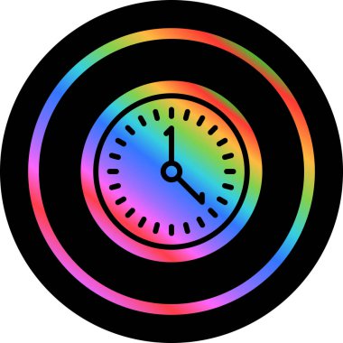 vektör çizim saat web simgesi     