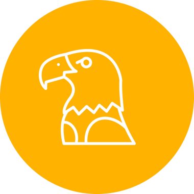 Kartal. Web simgesi basit illüstrasyon