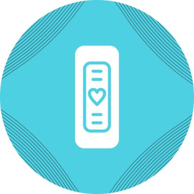 Fitness Akıllı Halka simgesi, vektör illüstrasyonu