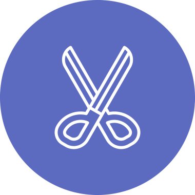 Makas web simgesi, vektör çizim