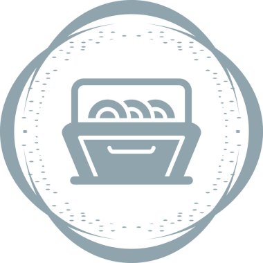  Tabaklı bulaşık makinesinin basit doğrusal resmi