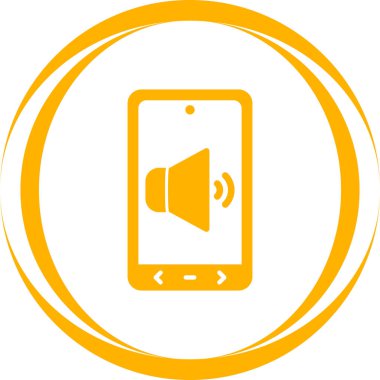 Cep telefonu çalıyor. Web simgesi basit illüstrasyon 