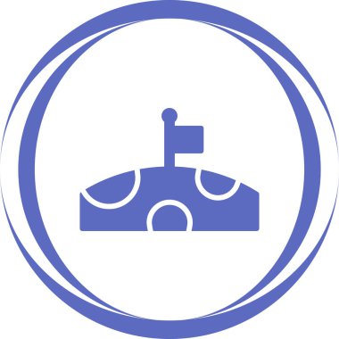 Ay ikonu vektör illüstrasyonu