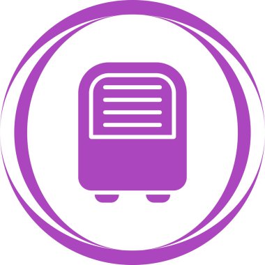 Taşınabilir Klimanın basit doğrusal çizimi