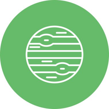 Planet web simgesinin vektör illüstrasyonu         