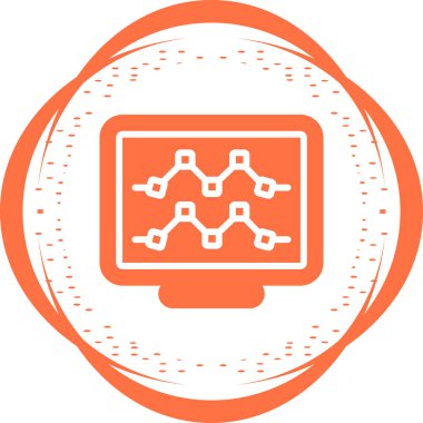 bilgisayar masaüstü simgesi vektör çizimi