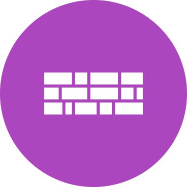 Tuğla duvar simge vektör çizim 