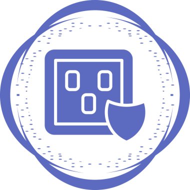 Dalgalanma Koruyucusunun basit vektör illüstrasyonu