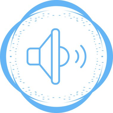 Audio web simgesinin vektör illüstrasyonu        