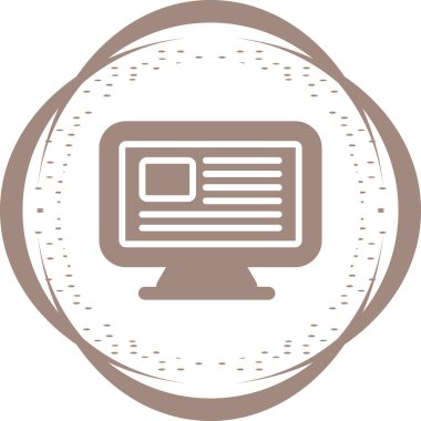 bilgisayar simgesi vektör illüstrasyonu  