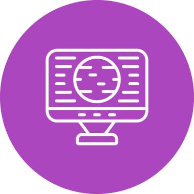 araştırma web simgesi vektör illüstrasyonu