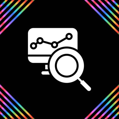 araştırma web simgesi vektör illüstrasyonu