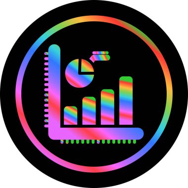 grafik ikonu vektör illüstrasyonu 