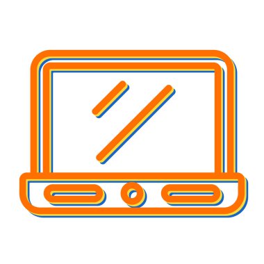 Dizüstü web simge vektör çizim         