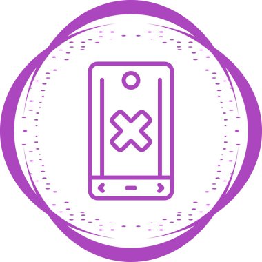 Akıllı telefon aygıtı sembolü, cep telefonu simgesi, vektör illüstrasyonu