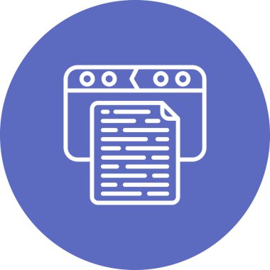 belge web simgesi vektör illüstrasyonu