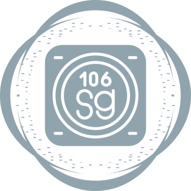 Kimyasal elementin ağ basit illüstrasyonu