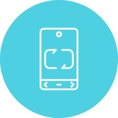 Karıştırma simgesinin basit satır resmi