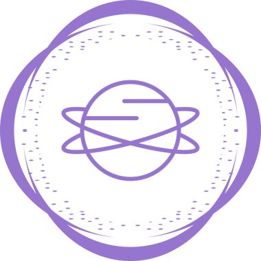 Planet web simgesinin vektör illüstrasyonu         