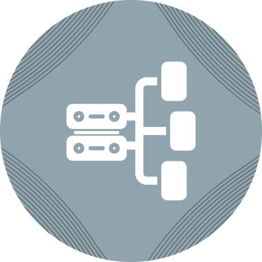  Veri Mimarisi. Web simgesi illüstrasyonu