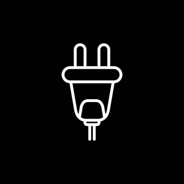 elektrik dolgu simgesi web basit illüstrasyon