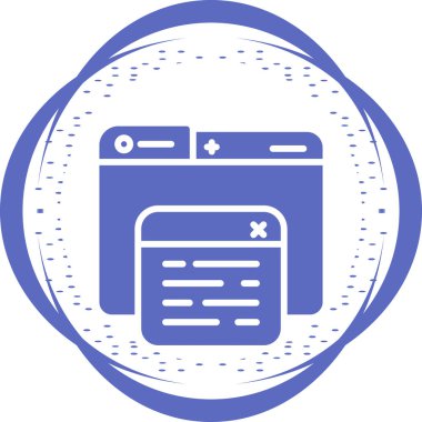 Açılır pencere simgesi izole edilmiş beyaz arka plan. Bir sekme işareti daha aç. Tarayıcı çerçeve sembolü. Dış bağlantı işareti. Çizgi, taslak ve doğrusal simge. Vektör İllüstrasyonu