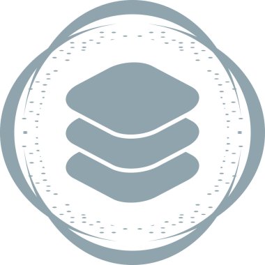 Katman simgesinin vektör illüstrasyonu