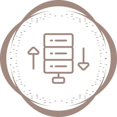 Bantgenişliği web simgesi vektör illüstrasyonu