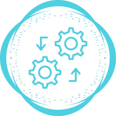 işlevsel ağ simgesi, vektör illüstrasyonu 