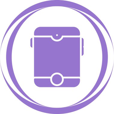 Akıllı telefon aygıtı sembolü, cep telefonu simgesi, vektör illüstrasyonu