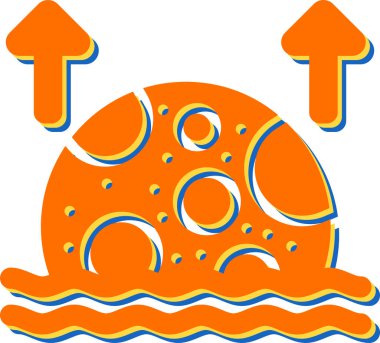 Ay ikonu vektör illüstrasyonu