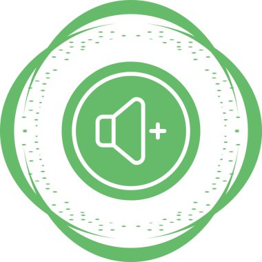 Sesi Yükselt düğmesi vektör illüstrasyonuName