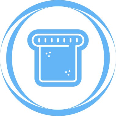 Tost Ağı simgesi, basit vektör illüstrasyonu