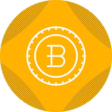 Bitcoin simgesi. düz dizayn. Kripto para birimi
