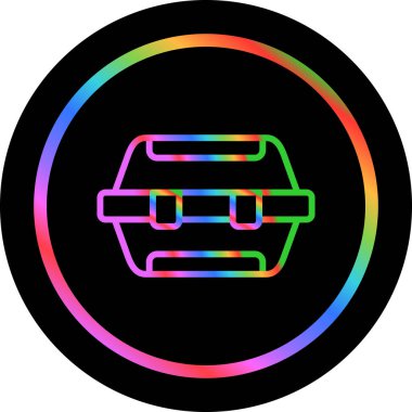 Alet çantası. Web simgesi basit illüstrasyon 