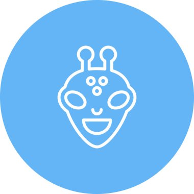 Uzaylı ağ simgesi, vektör illüstrasyonu 