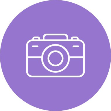 kamera simgesi, web basit illüstrasyonu