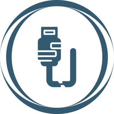 Modern Kırık Kablo simgesinin vektör çizimi        