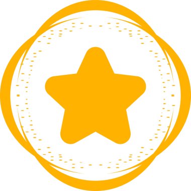 Yıldız. Web simgesi basit tasarım
