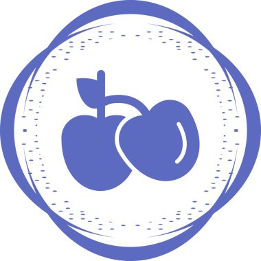 Kiraz web simgesi, vektör çizim