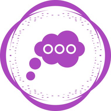 Beyaz arkaplanda konuşma balonu simgesi, sohbet işareti, vektör illüstrasyonu 