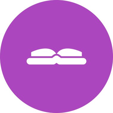 Kitap simgesi aç, vektör illüstrasyonu 