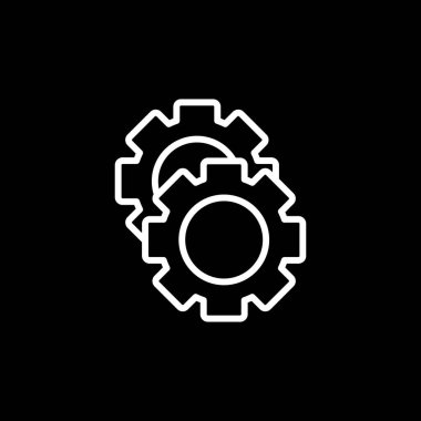  Gears'ı web simge vektör çizim 