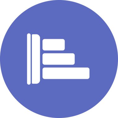 Sol hiza. Web simgesi basit illüstrasyon