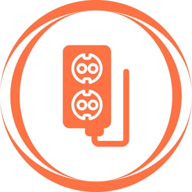 Soket. Web simgesi basit illüstrasyon