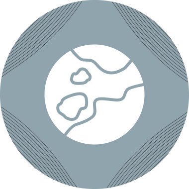 Vektör gezegen Dünya ikonu. Dünya 