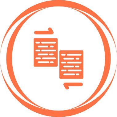 belge web simgesi vektör illüstrasyonu